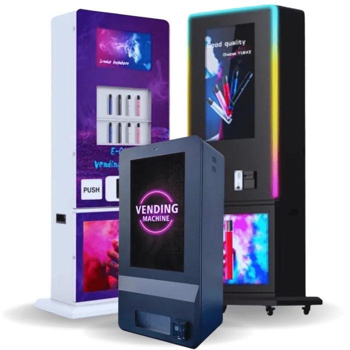 Modelos de máquina de vending de vapers: de pie y para colgar en pared