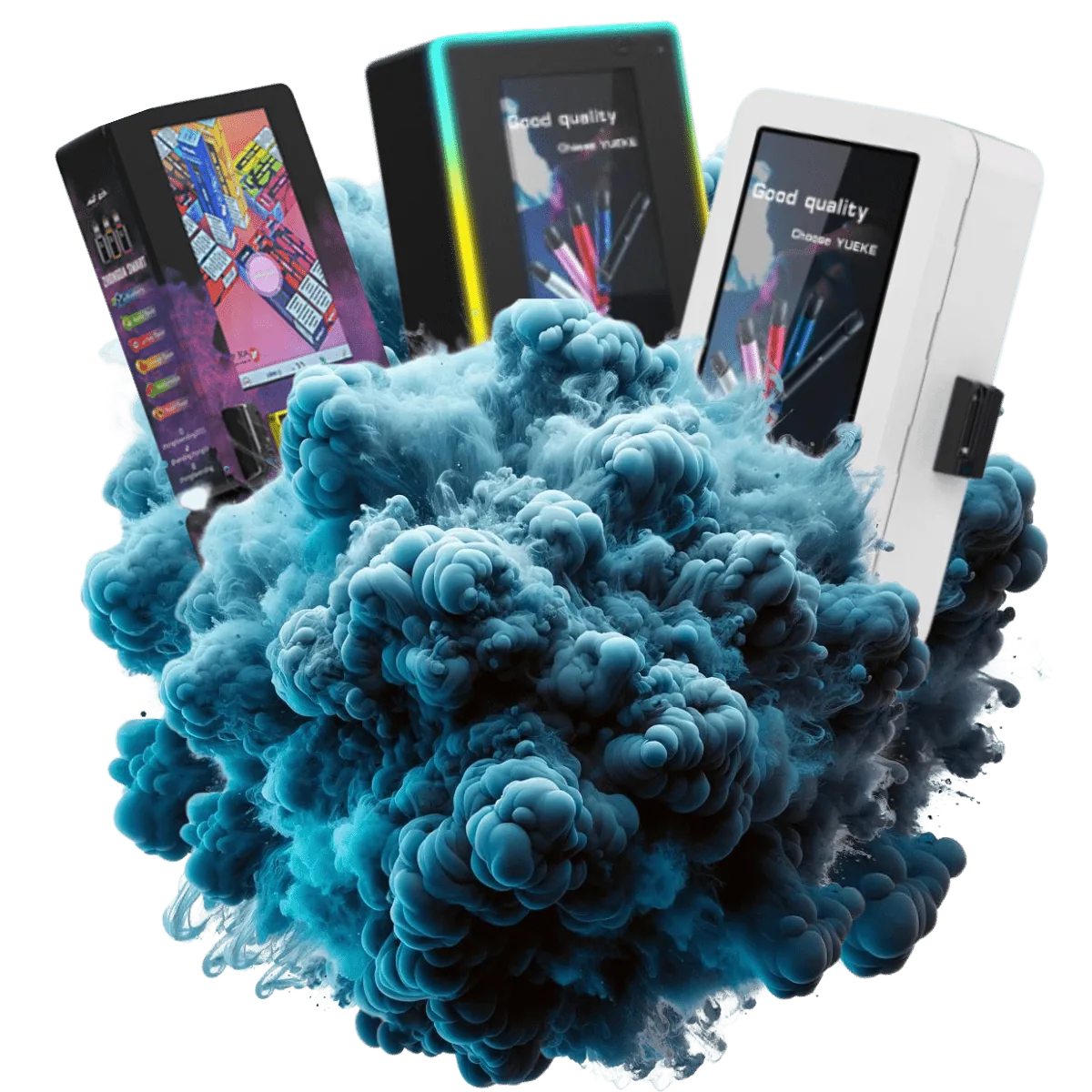 Máquinas expendedoras de vapers de VendingVLC con pantalla táctil e iluminación LED